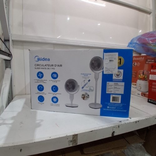 MIDEA 3 - SPEED AIR CIRCULATOR FAN -OSCILATES 135 °- WHITE (MODEL: MSFS07RW5WC) image 7