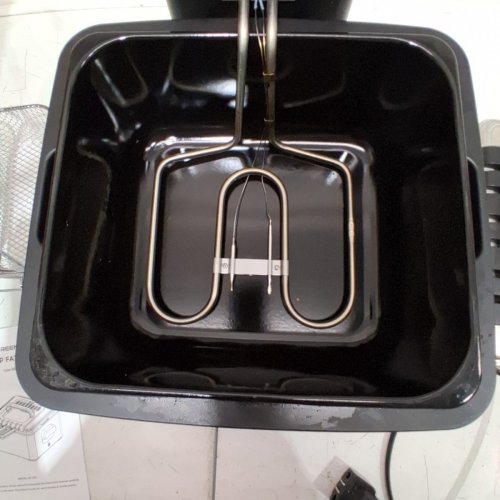 REEMIX ELECTRIC DEEP FRYER WITH 3 STAINLESS STEEL BASKETS - 2 X 2 QT & 1 4 QT - 4.5L - BLACK AND SILVER (MODEL: DF-451) image 7