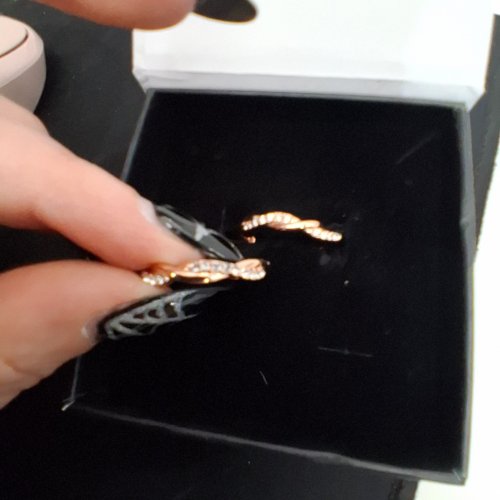 WOMENS CATE & CHLOE TWIST LAUREN EARRINGS - 20 MM-ROSE GOLD (STYLE: CCDE22237ER-RG) image 3