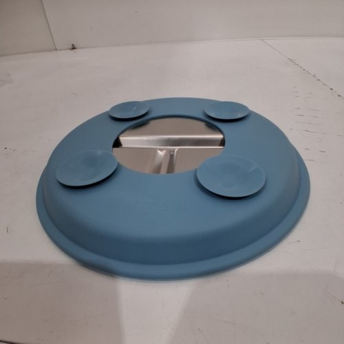 DIVIDED BABY PLATE WITH SUCTION BASE - 9" - BLUE image 3