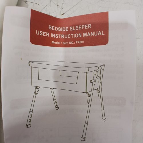 MINOBUB BABY BASSINET BEDSIDE SLEEPER - 4 ADJUSTABLE HEIGHTS - GREY (MODEL: PX001) image 2