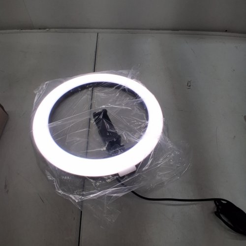 RING LIGHT WITH STAND AND PHONE HOLDER - 10" - BLACK (MODEL: F-619) image 2
