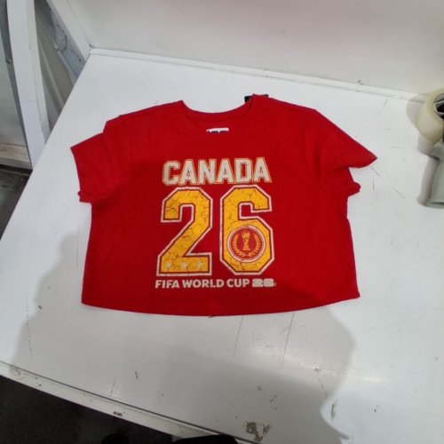 FIFA CANADA WORLD CUP CROPPED T-SHIRT - EXTRA LARGE - RED (STYLE: W061QFF) image 2