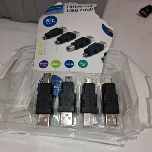 PHILIPS 4-IN-1 UNIVERSAL USB CABLE KIT WITH ADAPTERS (MODEL: SWU8002N/27) image 3