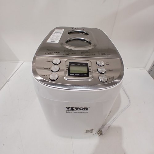 VEVOR 15-IN-1 BREAD / DOUGH MAKER MACHINE WITH NONSTICK CERAMIC PAN - WHITE (MODEL: BM8902-A) image 3