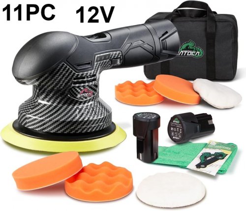 11PC ‎BATOCA CORDLESS BUFFER POLISHER WITH ACCESSORIES- 12 V - 6" PAD (MODEL: ‎BAT03-1) image 2