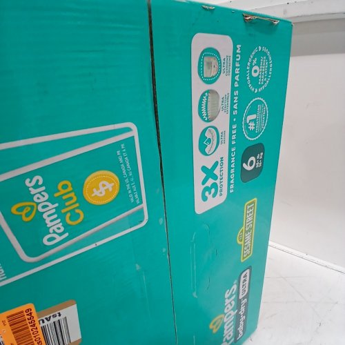 124PK PAMPERS BABY DRY ULTRA FRAGRANCE FREE 3X PROTECTION DIAPERS - SIZE 6 (35LB+) image 3