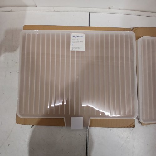 2PK BRIGHTROOM DISH DRAINBOARD - 17" X 15" X 1" - CLEAR image 4