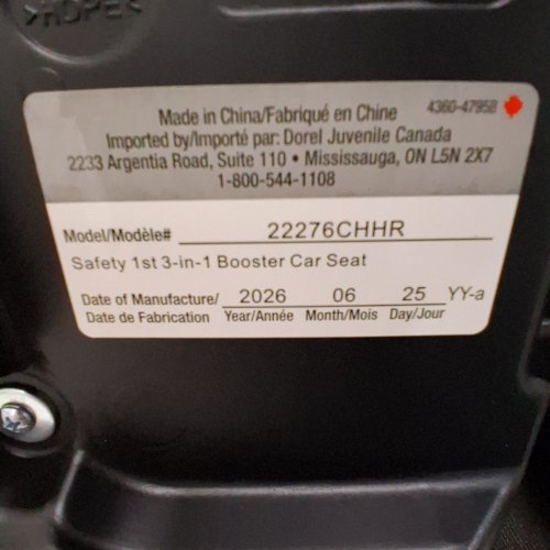 SAFETY1ST 3-IN-1 BOOSTER CAR SEAT FOR 40-100LBS - BLACK (MODEL: 22276CHHR) image 2