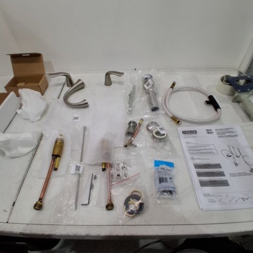 DELTA FAUCET ARVO WIDESPREAD BATHROOM FAUCET, SPOTSHIELD STAINLESS - (MODEL: 35840LF-SP) image 2