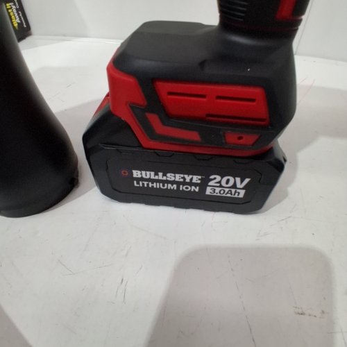BULLSEYE BLOWER RECHARGEABLE CORDLESS LEAF DUST AIR BLASTER - 24,000RPM 20V - RED/BLACK (MODEL: 4116) image 2