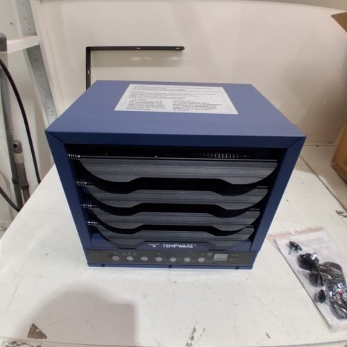 TEMPWARE ELECTRIC GARAGE HEATER DIGITAL FAN-FORCED CEILING MOUNT SHOP HEATER WITH FULL-FUNCTION REMOTE - 5000W 240V - BLUE - (MODEL:TW5000ER) image 2