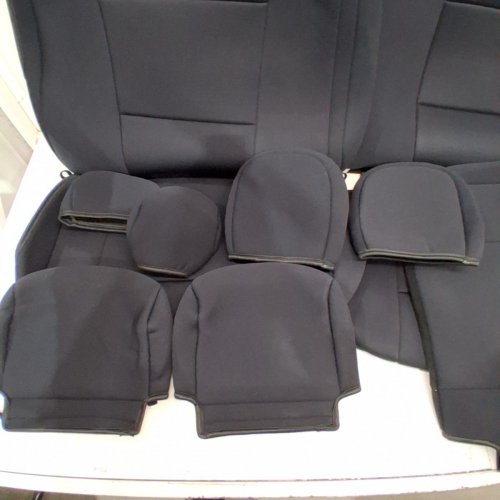 ROUGH COUNTRY NEOPRENE FRONT & REAR SEAT COVERS FOR 2015-2021 FORD F-150 - BLACK (MODEL: 91018) image 3