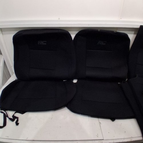 ROUGH COUNTRY NEOPRENE FRONT & REAR SEAT COVERS FOR 2015-2021 FORD F-150 - BLACK (MODEL: 91018) image 4