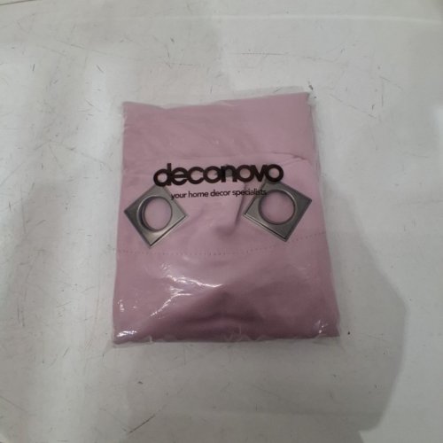 (2 PANEL) DECONOVO GROMMET BLACKOUT CURTAINS - 52"X63" - CORAL PINK image 3