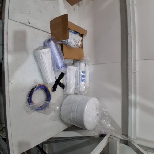 ISPRING RCC7 UNDER SINK 5-STAGE REVERSE OSMOSIS WATER FILTER, RO DRINKING SYSTEM 75 GPD,- 15.51" X 5.19" X 17.51"-BRUSHED NICKEL FAUCET-(MODEL: RCC7-BN) image 2