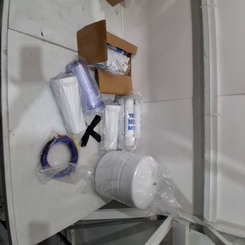 ISPRING RCC7 UNDER SINK 5-STAGE REVERSE OSMOSIS WATER FILTER, RO DRINKING SYSTEM 75 GPD,- 15.51" X 5.19" X 17.51"-BRUSHED NICKEL FAUCET-(MODEL: RCC7-BN) image 3