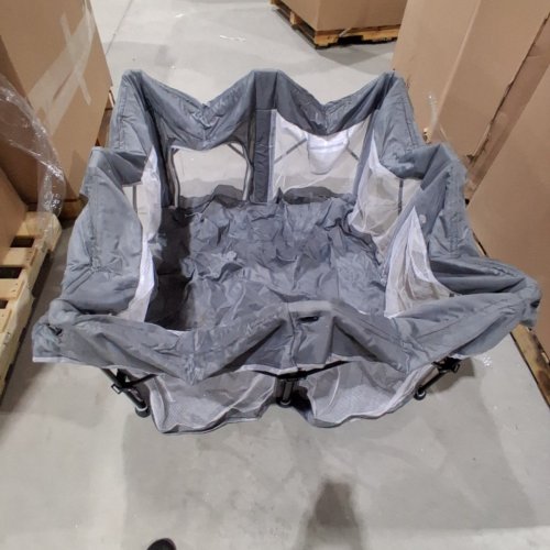 HEYO.JA PORTABLE PLAYPEN - 59" X 71" X 27" - GREY image 4