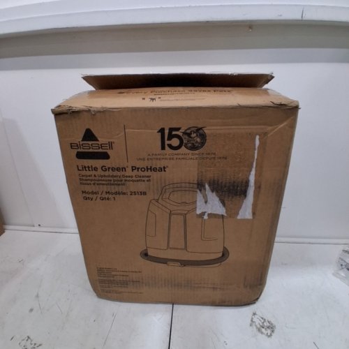 BISSELL LITTLE GREEN PROHEAT PORTABLE DEEP CLEANER/SPOT CLEANER - GREEN/GREY (MODEL: 2694B) image 10