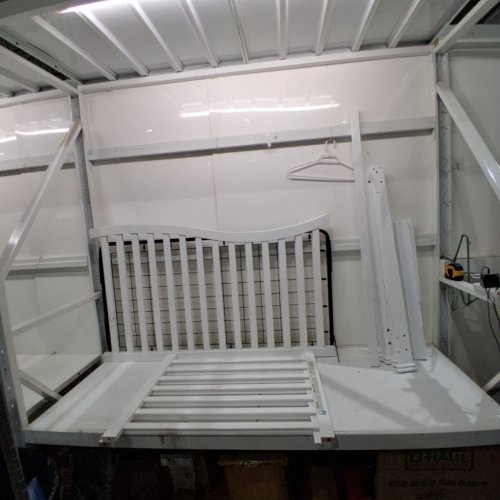VIOLET 7 IN 1 VERSATILE DESIGN NEW ZEALAND PINEWOOD CONVERTIBLE LIFE STYLE CRIB - 58" X 29" X 39" - WHITE (MODEL: 655) image 9