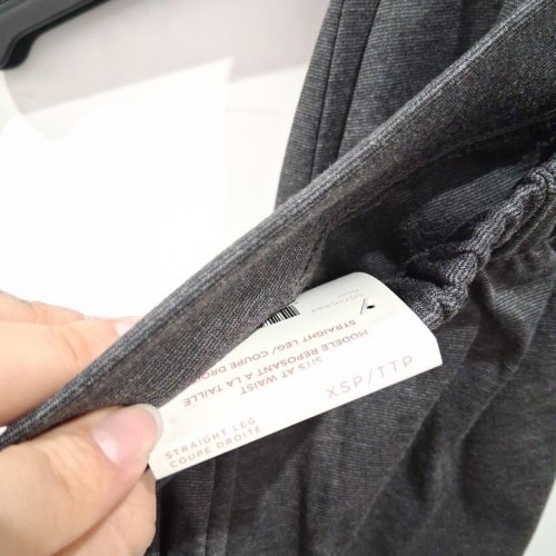 WOMEN'S iyla PETITe STRAIGHT LEG PANTS - EXTRA SMALL - CHARCOAL GREY image 3