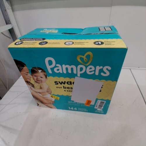 144PK PAMPERS SWADDLERS DISPOSABLE BABY DIAPERS - SIZE 2 (10-22LBS) image 2