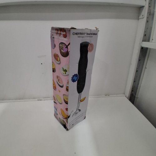 CHEFMAN 2-SPEED IMMERSION STICK HAND BLENDER - 300W - BLACK (MODEL: RJ19-V3-RBR-BLACK-CA) image 4