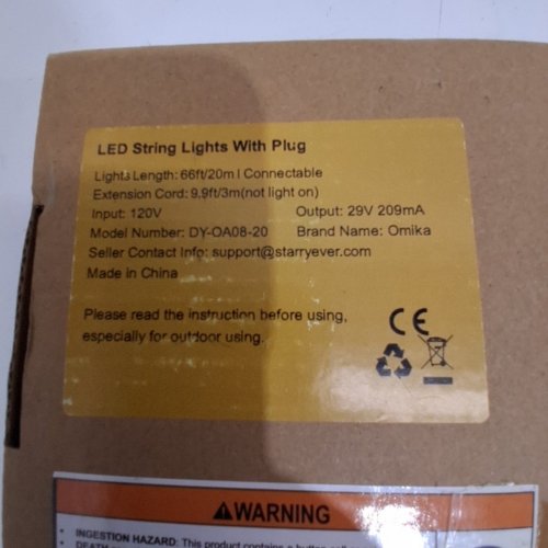 OMIKA LED TWINKLE FAIRY LIGHTS WITH REMOTE- 66FT - MULTI image 4