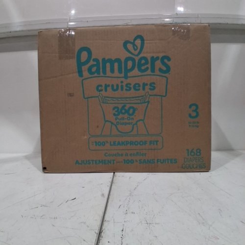 168PK PAMPERS CRUISERS DISPOSABLE BABY DIAPERS - SIZE 3 (16-28LBS) image 3