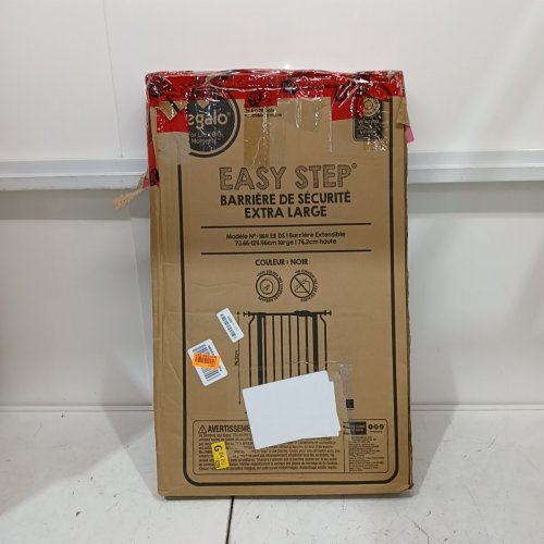 REGALO EASY STEP EXTRA WIDE SAFETY GATE - 29-49" X 30" - BLACK (MODEL: 1164 EB DS) image 3