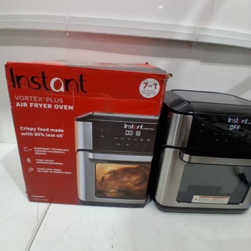 INSTANT POT VORTEX PLUS 10-QUART 7-IN-1 AIR FRYER OVEN WITH ROTISSERIE BASKET - SILVER/BLACK (MODEL: VORTEX PLUS 10) image 6