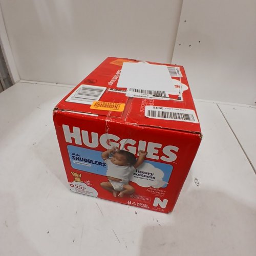 84PK HUGGIES LITTLE SNUGGLERS DIAPERS - SIZE NB image 3