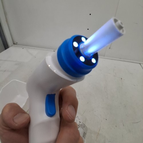 KAUGIC ELECTRIC EAR WAX REMOVAL - WATER POWERED EAR CLEANER WITH 4 CLEANING MODE SETTINGS, 10 EAR TIPS, WATER CATCH BASIN - WHITE image 2