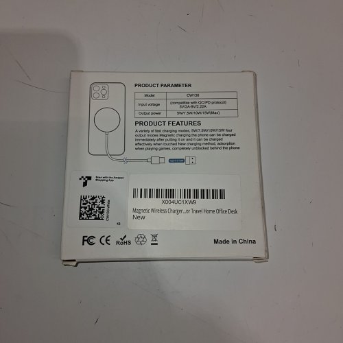 BENFEI 2-IN-1 MAGENETIC WIRELESS CHARGER USB-A / USB-C - 15W OUTPUT - WHITE - (MODEL: CW130) image 3