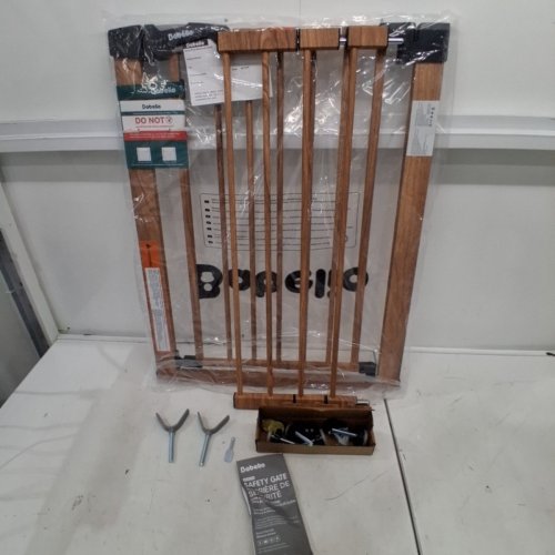 BABELIO PRESSURE MOUNTED METAL GATE - 26" X 40" - WOOD PATTERN - (MODEL: CB-M-101) image 2