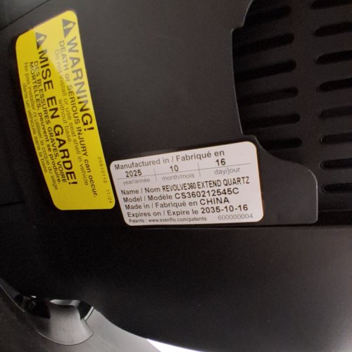 EVENFLO REVOLVE360 EXTEND ALL-IN-ONE ROTATING CAR SEAT - 50 LBS MAX - QUARTZ GRAY (MODEL: REVOLVE360) image 2