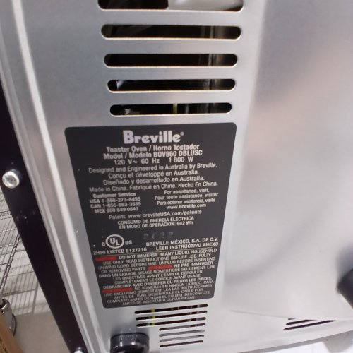 BREVILLE THE SMART OVEN AIR FRYER PRO CONVECTION TOASTER OVEN - DAMSON BLUE (MODEL: BOV860BTRUSC) image 3