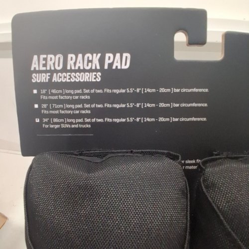 2PK DAKINE AERO RACK PADS - 34" - BLACK (MODEL: 10001596) image 3