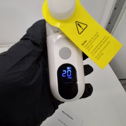 PIEZOELECTRIC MESH RECHARGEABLE 3-SPEED NEBULIZER - CREAM (MODEL: KS015) image 2