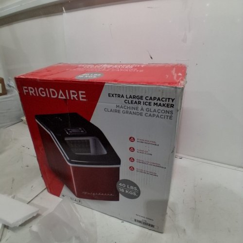 FRIGIDAIRE EXTRA LARGE CAPACITY CLEAR ICE MAKER LCD CONTROL 40LBS OF ICE IN 24HRS - 2.3QT WATER RESIVOIR - RED - (MODEL: EFIC452-SSRED image 3