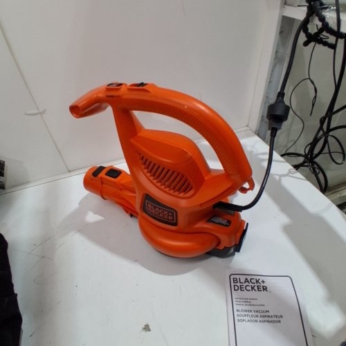 BLACK+DECKER CORDED VACUUM BACKPACK LEAF BLOWER & MULCHER - 250MPH/ 400CFM - BLACK/ORANGE (MODEL: BEBL7000) image 2