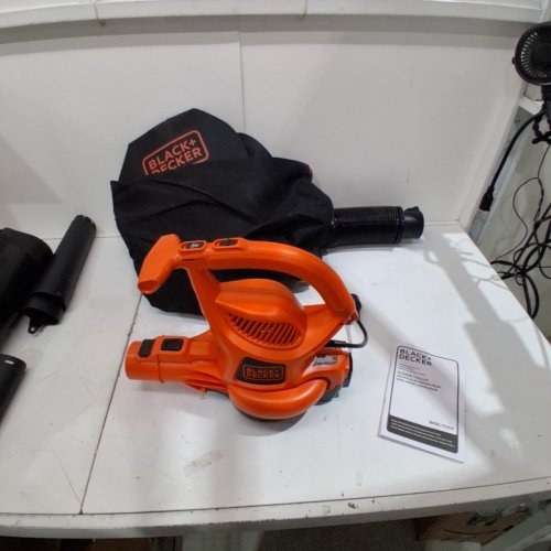 BLACK+DECKER CORDED VACUUM BACKPACK LEAF BLOWER & MULCHER - 250MPH/ 400CFM - BLACK/ORANGE (MODEL: BEBL7000) image 3