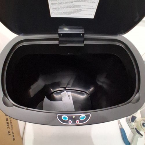 BESTOFFICE KITCHEN TRASH CAN WITH TOUCH FREE LID - 13GAL - BLACK (MODEL: TC-2461R-BLACK) image 4