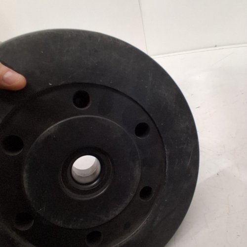 CAP BARBELL STANDARD VINYL WEIGHT PLATE - 15LBS - BLACK image 3