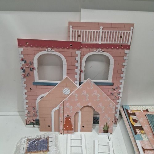 ROBUD WOODEN DOLLHOUSE - 24.49" X 17.8" X 4" - (MODEL-ROBUD WDH01) image 6