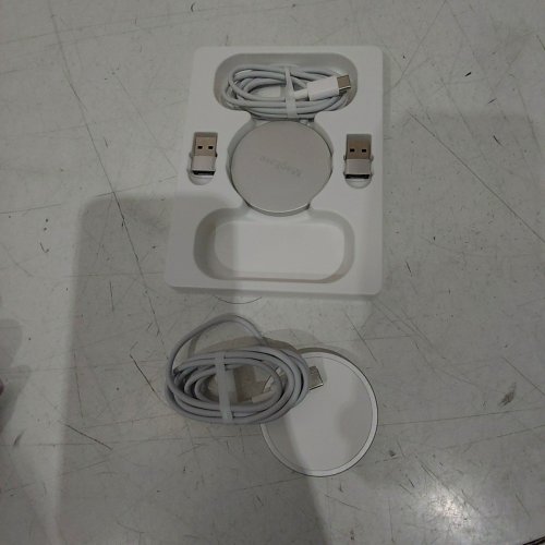 2PK MAGNETIC WIRELESS CHARGERS - FOR IPHONES - WHITE (STYLE: HYS07) image 2