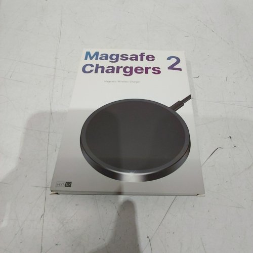 2PK MAGNETIC WIRELESS CHARGERS - FOR IPHONES - WHITE (STYLE: HYS07) image 3