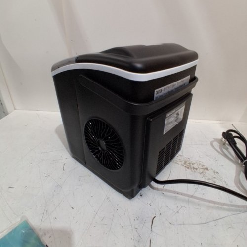 EUHOMY COUNTERTOP ICE MAKER MACHINE WITH HANDLE, BASKET AND SCOOP - MAKES 26LB/DAY - BLACK (MODEL: IM001-BBL-CAEH) image 6