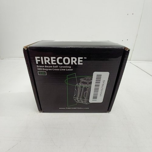 FIRECORE 360° SELF-LEVELING GREEN BEAM CROSS LINE LASER LEVEL - MAGNETIC ROTATING STAND, L-BRACKET, CARRY POUCH - BLACK (MODEL: G30) image 3