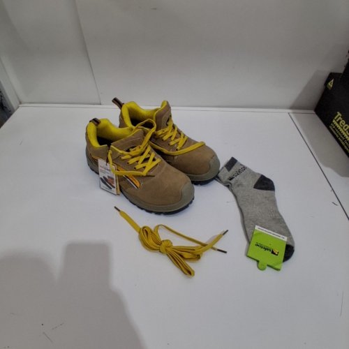 SAFETOE SAFETY SHOES - 8 - BROWN / YELLOW (STYLE: L-7296) image 3